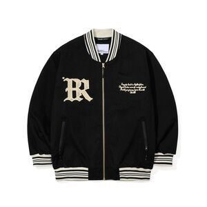 BSRABBIT Seoul Embroidery Varsity Jacket Black M Never Been Worn